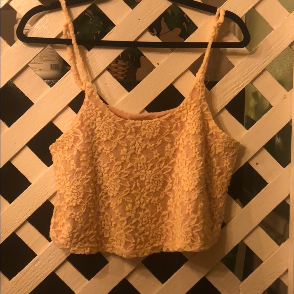 Romantic Lace Cami Cropped Top
